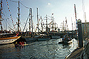 La Coruna Marina crammed with tall ships